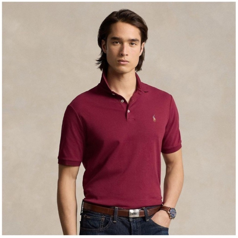 Polo Ralph Lauren Wine Short Sleeve Classic Fit Flesh Pony Shirt Men’s Size XXL